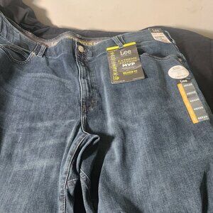 Lee Extreme Motion MVP Mens JEANS • Straight Taper • 48x29• dark wash EXECUTIVE